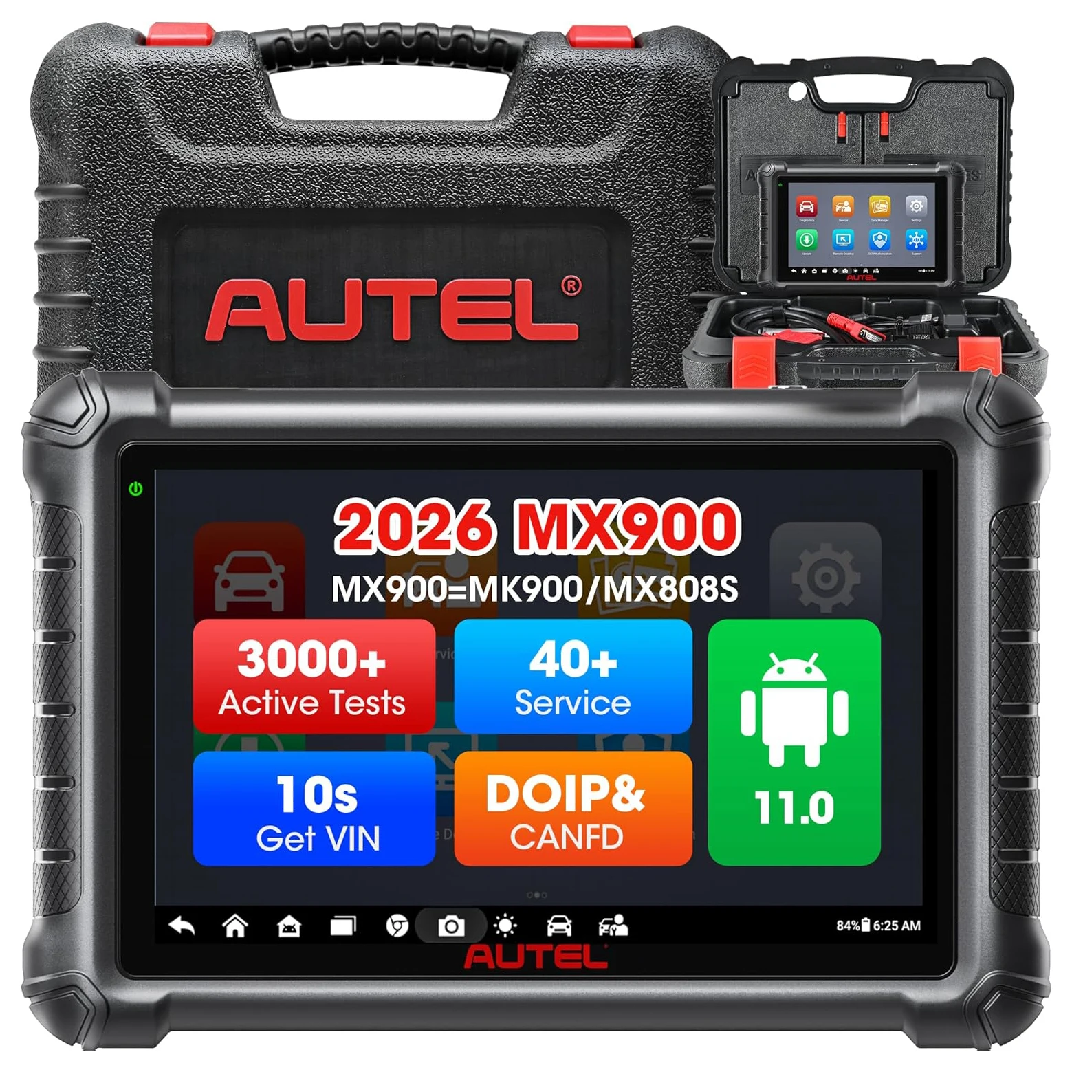 Autel MaxiCheck MX900 OBD2 Automotive Diagnostic Tool Code Reader CAN FD/DoIP Bi-directional OBD2 Scanner Tools Upgraded of MX808S MK808S MK808BT PRO