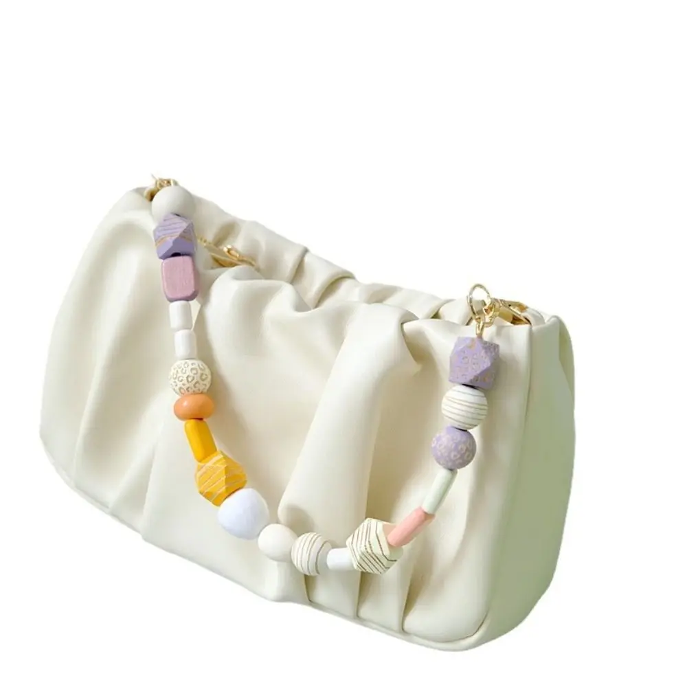 Retro Handbag Chain Replaceable Colored Bead Handbag Strap Bag Parts Accessories Phone Case Accessories Phone Case Hanging Chain