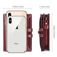 SEMALAYA direct leather wallet women short multi-functional zipper women's money clip large capacity card clip retro coin wallet - Image 2