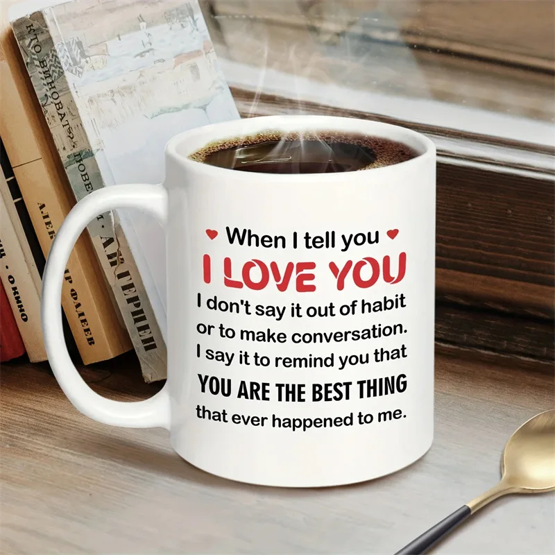 Cross-border Personality Anniversary Wedding Gift Coffee Mug Ceramic Gift Coffee Mark
