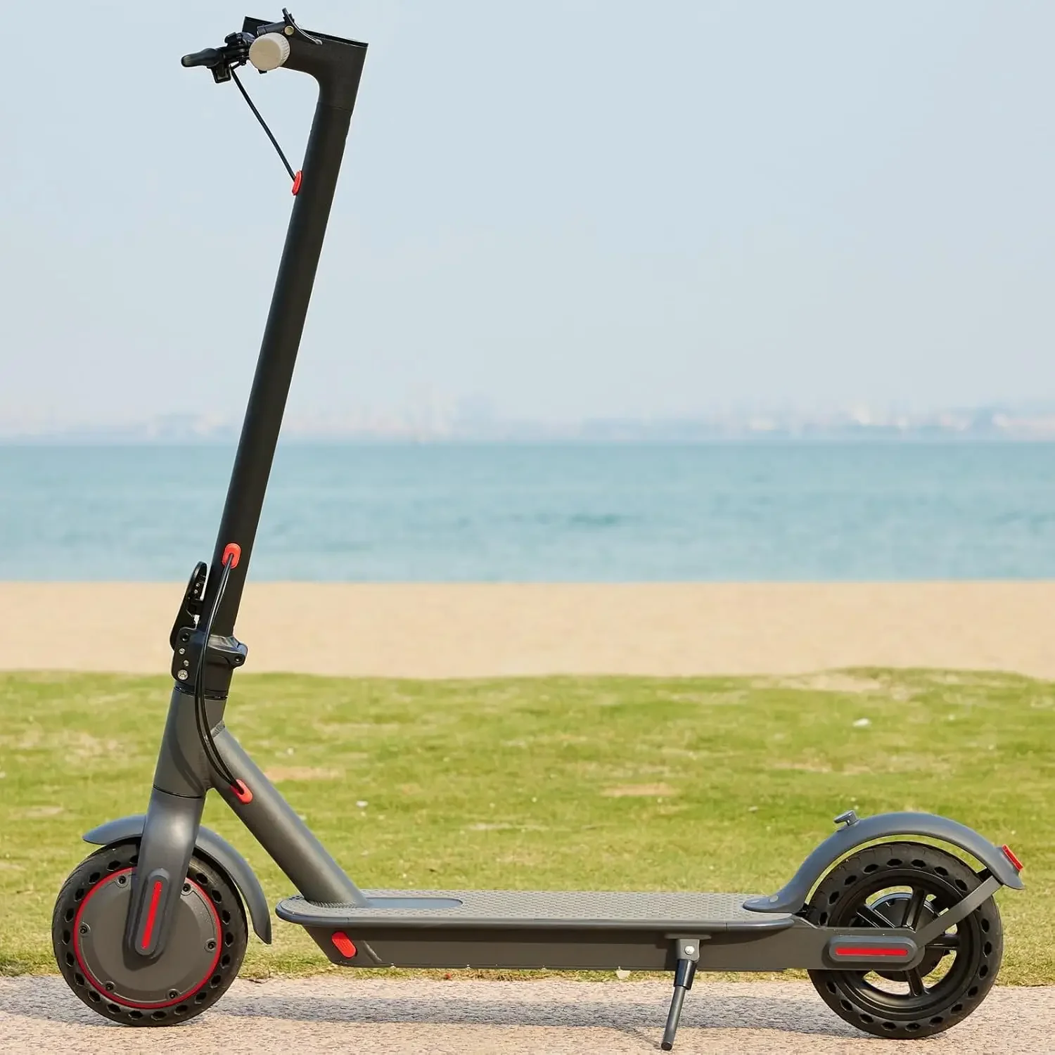 Scooter Adults - 21Mile Range & 19MPH Speed E-Scooter, 350W Scooter for Adults up to 264lbs, Folding Scooters with 8.5