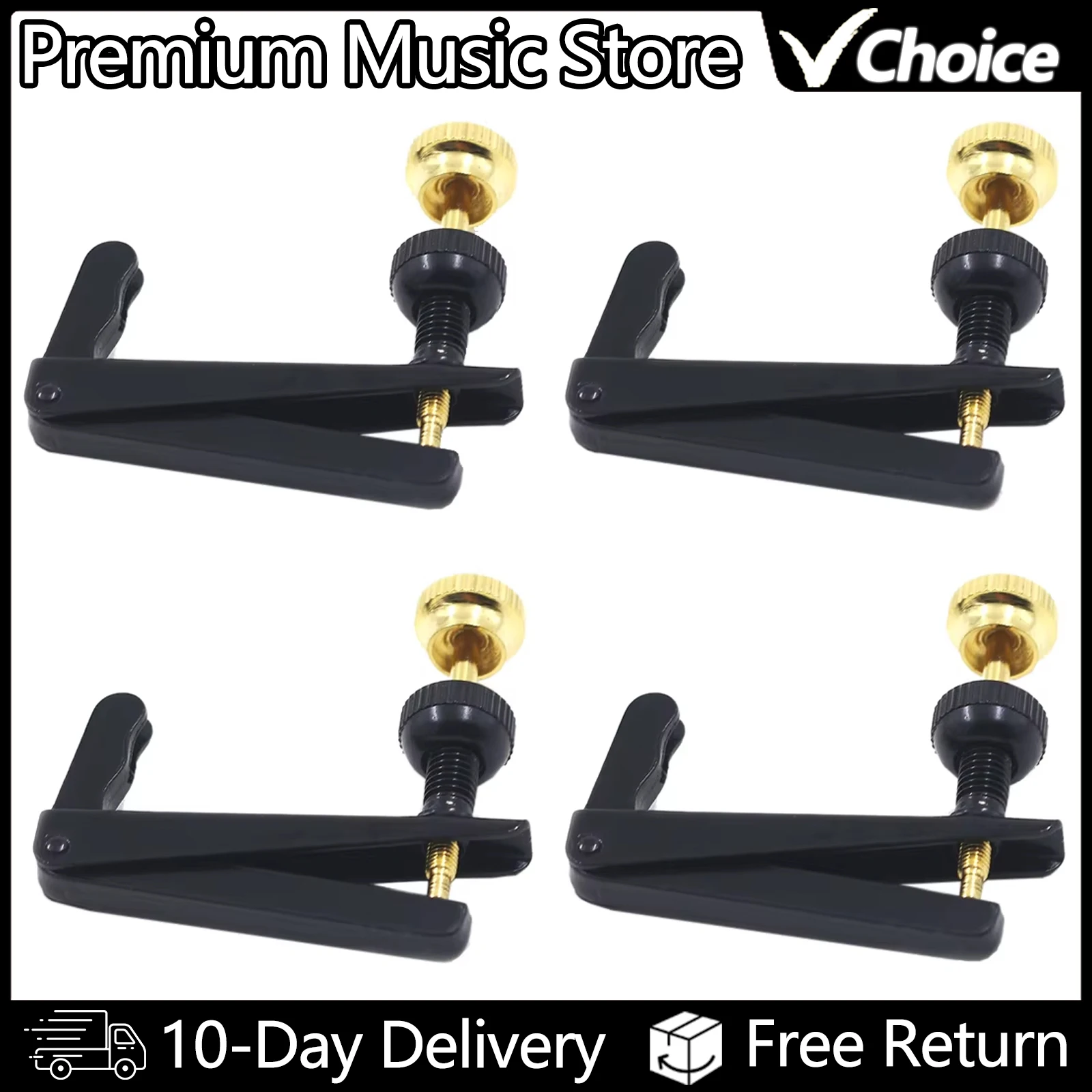 4/4 violino afinador fino acessórios de instrumento de cordas ajustador de corda girador parafuso de afinação peças de instrumento musical