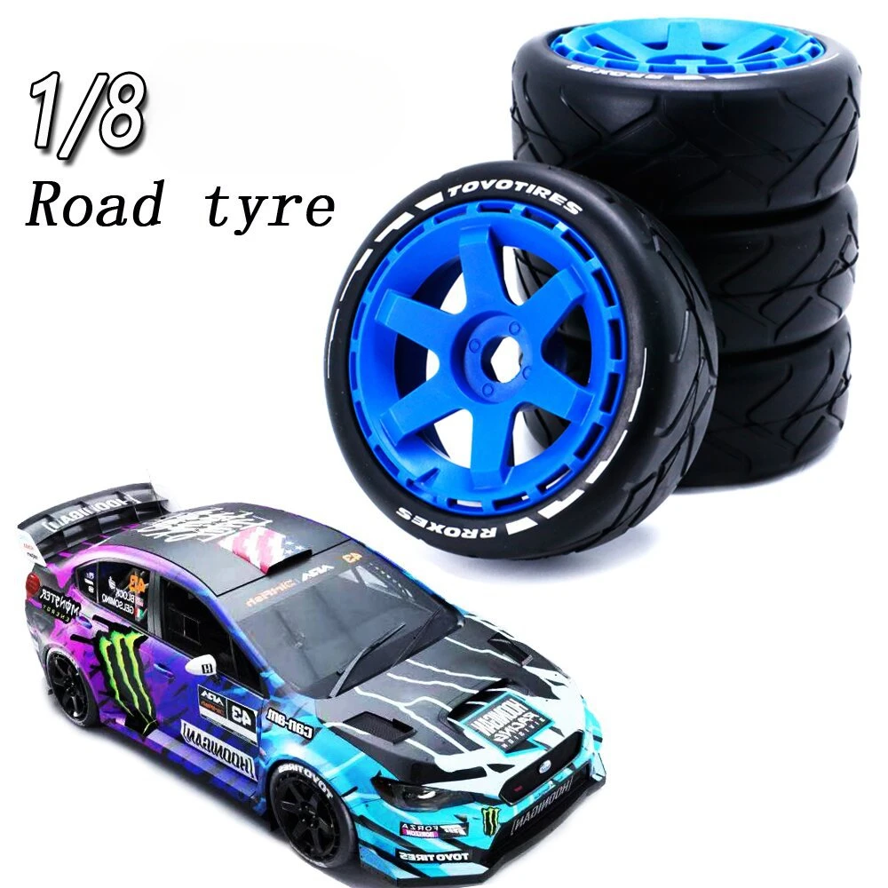 103mm 1/8 Scale RC Off-Road Buggy Tires Wheel 17mm Hex for ARRMA Redcat Team Losi Kyosho VRX HPI WR8 HSP Hobao