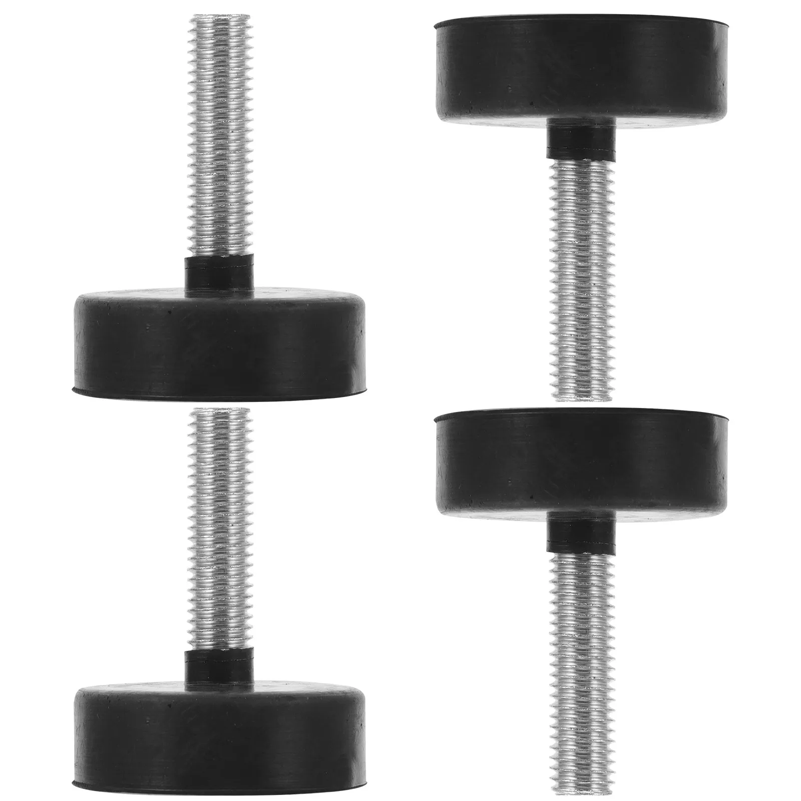 4Pcs Rubber Adjustable Leveling Feet for Furniture Sturdy Modern Design Noise Reducing Scratch Proof Table Chair Desk Levelers