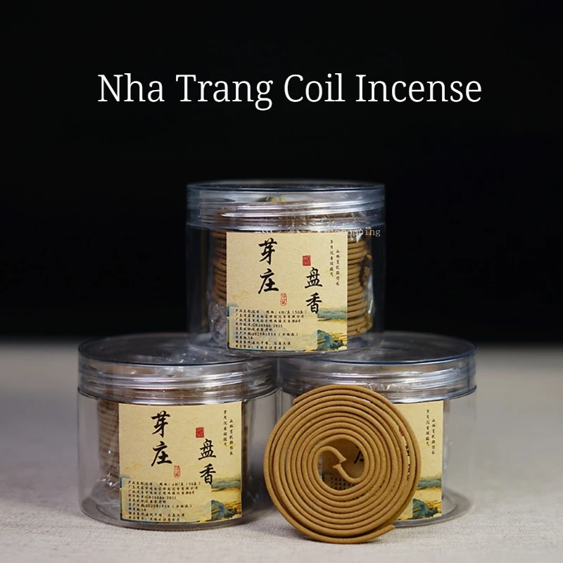 4-hour Vietnam Nha Trang Coil Incense/Natural Agarwood Household Bedroom Office Studyroom Hotel Purify The Air Remove Odors