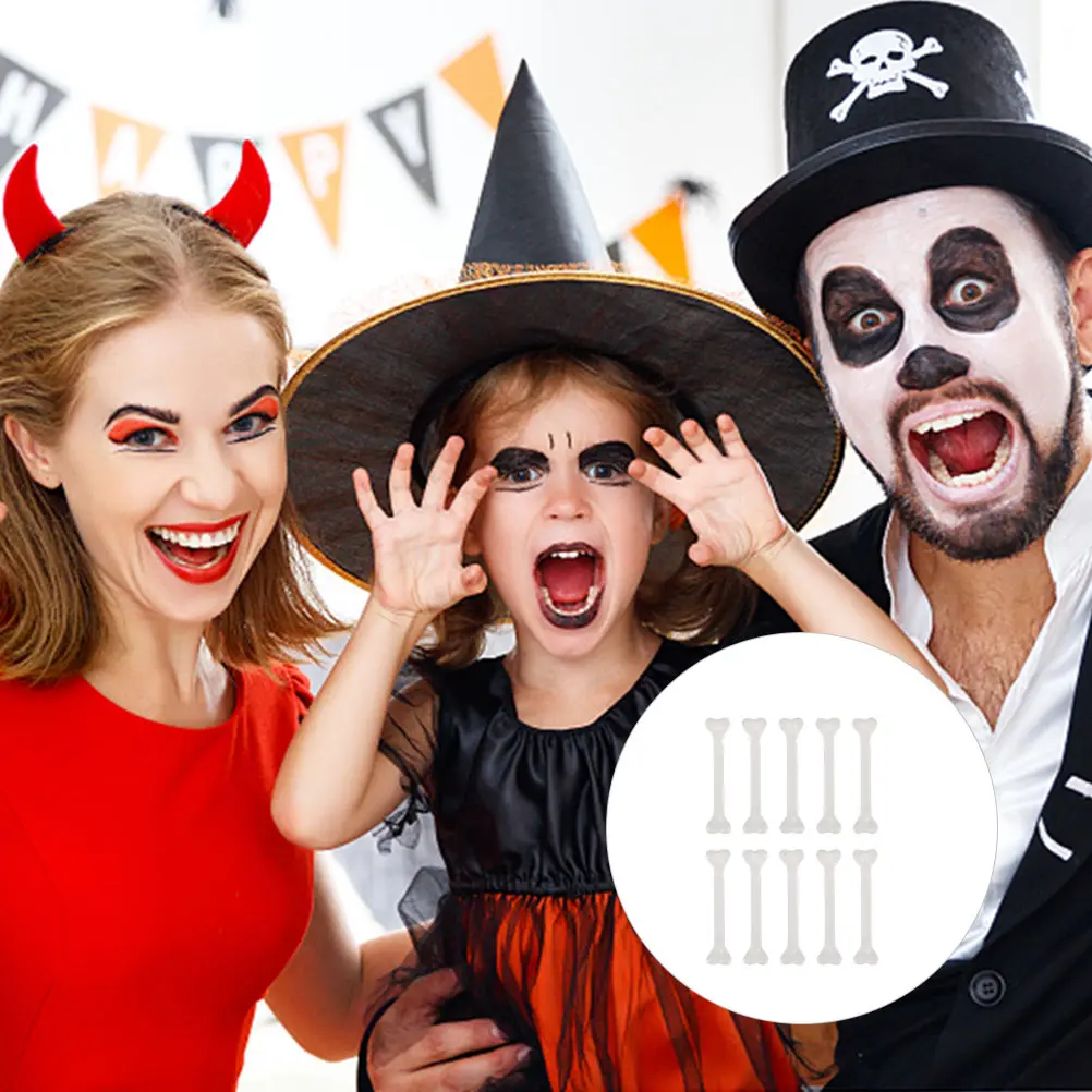 

30pcs Bone Decorations Plastic Small Horror Special Halloween Party AdornmentsHaunted House Props Gifts Carnival