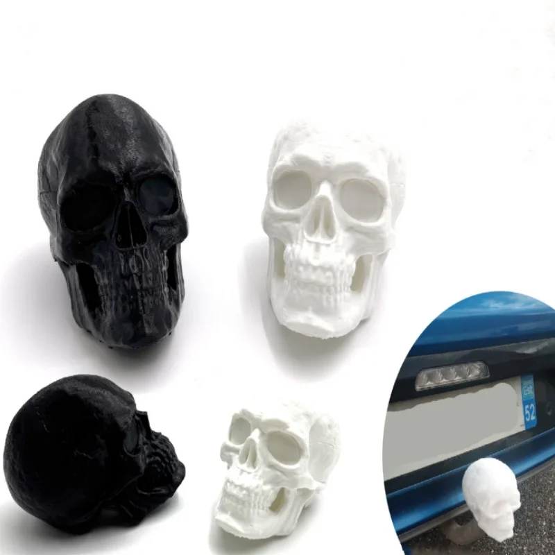 

Creative Car Trailer Cover Cap Black Skull Trailer Connector Cover Cap Even Size For All Models