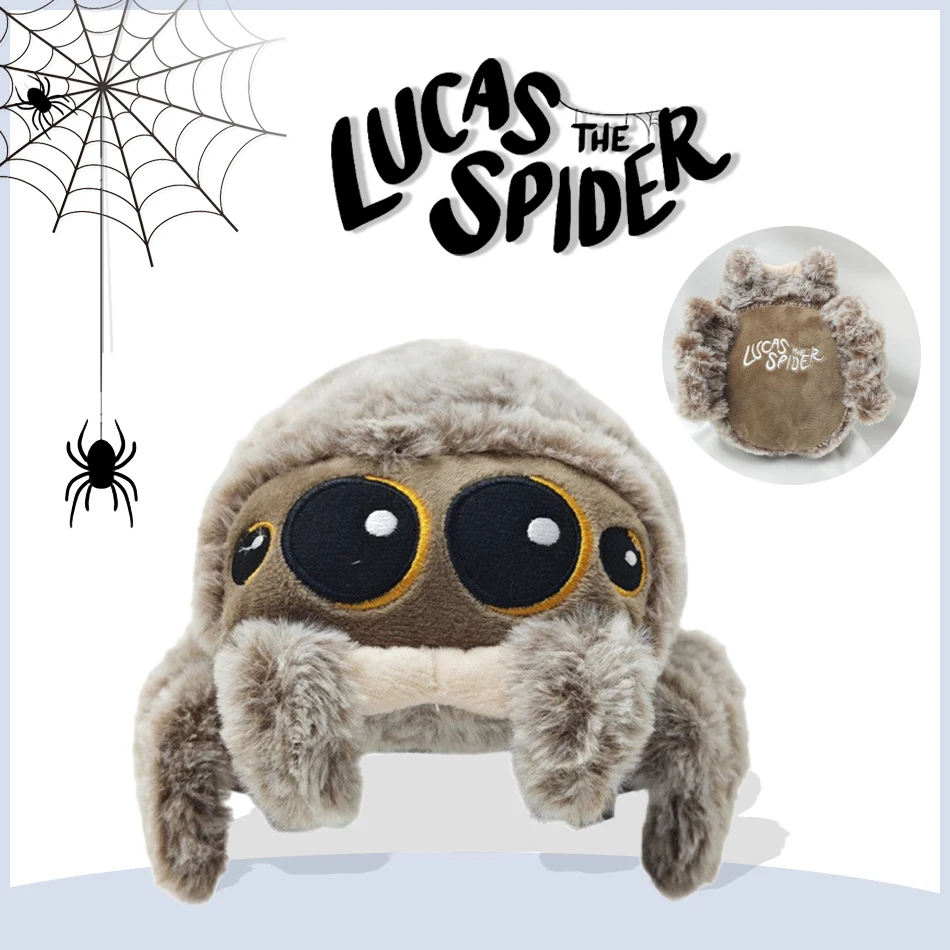 Urocza pluszowa zabawka pająk, miękka maskotka, kreskówkowa lalka dla dzieci, dekoracja do pokoju z motywami filmowymi i gier, prezent urodzinowy