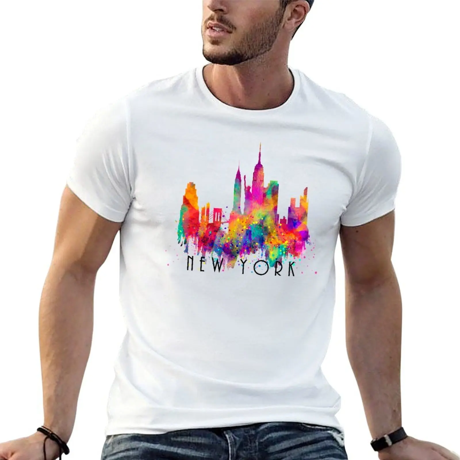 New York T-Shirt boys whites heavyweights Men's t shirts
