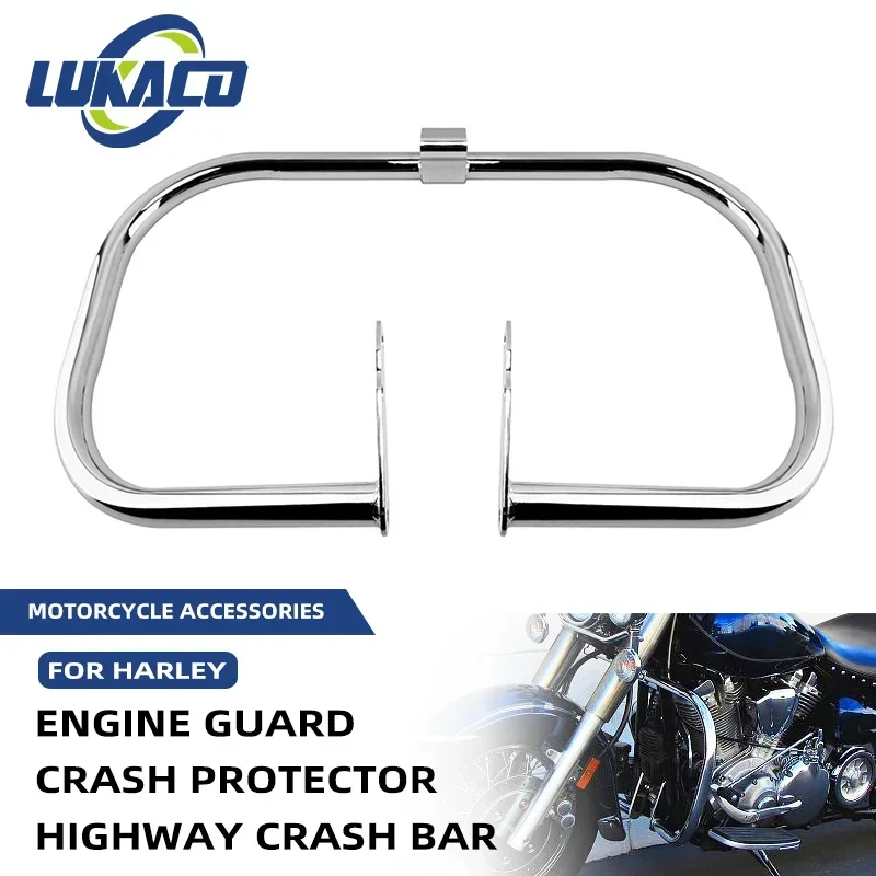 

Motorcycle Highway Front Engine Guard Crash Bar Chrome Fence Protector Iron For Yamaha Road Star XV1600 1700 Silverado 1999-up