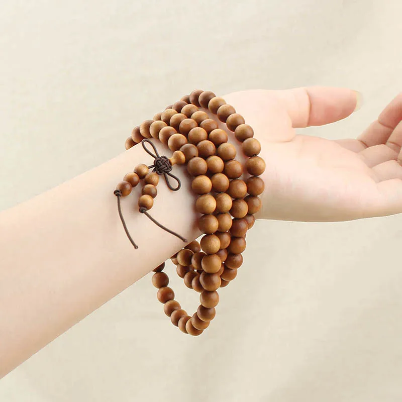 DIY accessories Factory direct sales andalwood multi-ring bracelet, simple temperament student 108 rosary beads accessor