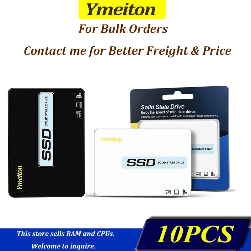 10PCS Ymeiton Y03 SSD Custom 120GB 128GB SATAIII 240GB 256GB 1TB