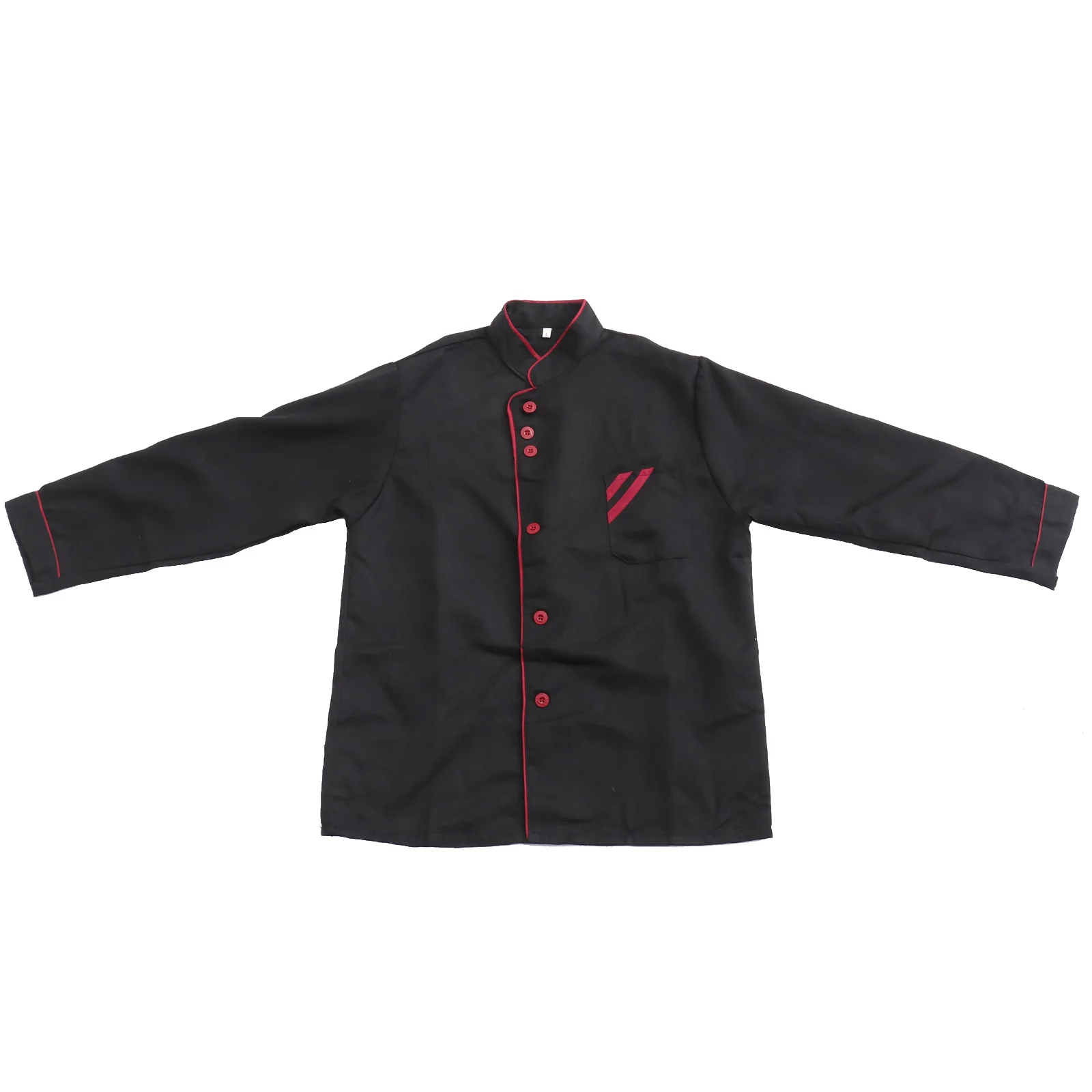 Koksjas met lange mouwen, unisex, wasbaar, oliebestendig, slijtvast cateringjack voor restaurant, hotel, keuken, werkkleding