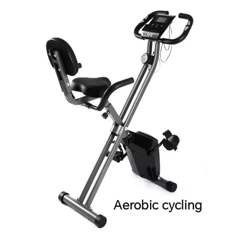 

Workout New Indoor Stationary Exercise Bike Adjustable Magnetic Belt for Home Use and Gym Folding Design for Aerobic Exercise