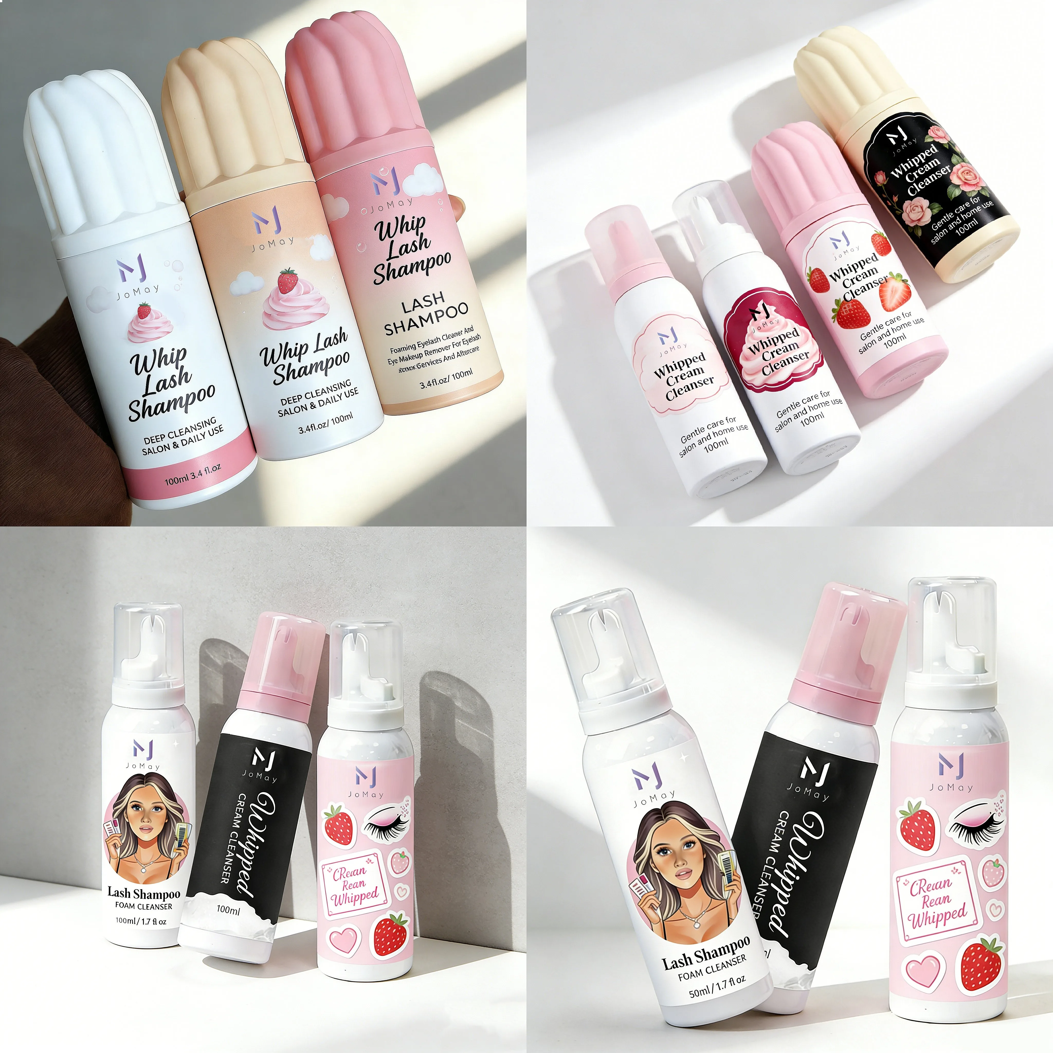 Custom Lash Cleanser  Cleanser Tear Free Natural Vegan Eyelash Extension Cleanser for Eyelash Extension
