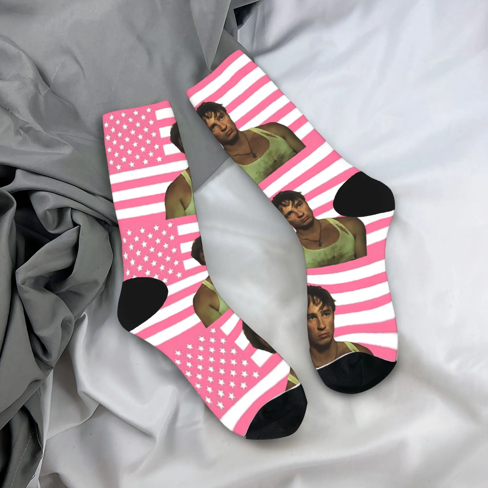 

Носки Rafe Camerons, Нескользящие чулки с флагом Drew Starkeys, мужские высококачественные спортивные носки на открытом воздухе, весенние носки с забавным дизайном