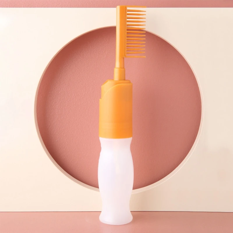 botella para tinte capilar, aplicador peine recargable para teñir cabello, herramienta estilismo, botella para