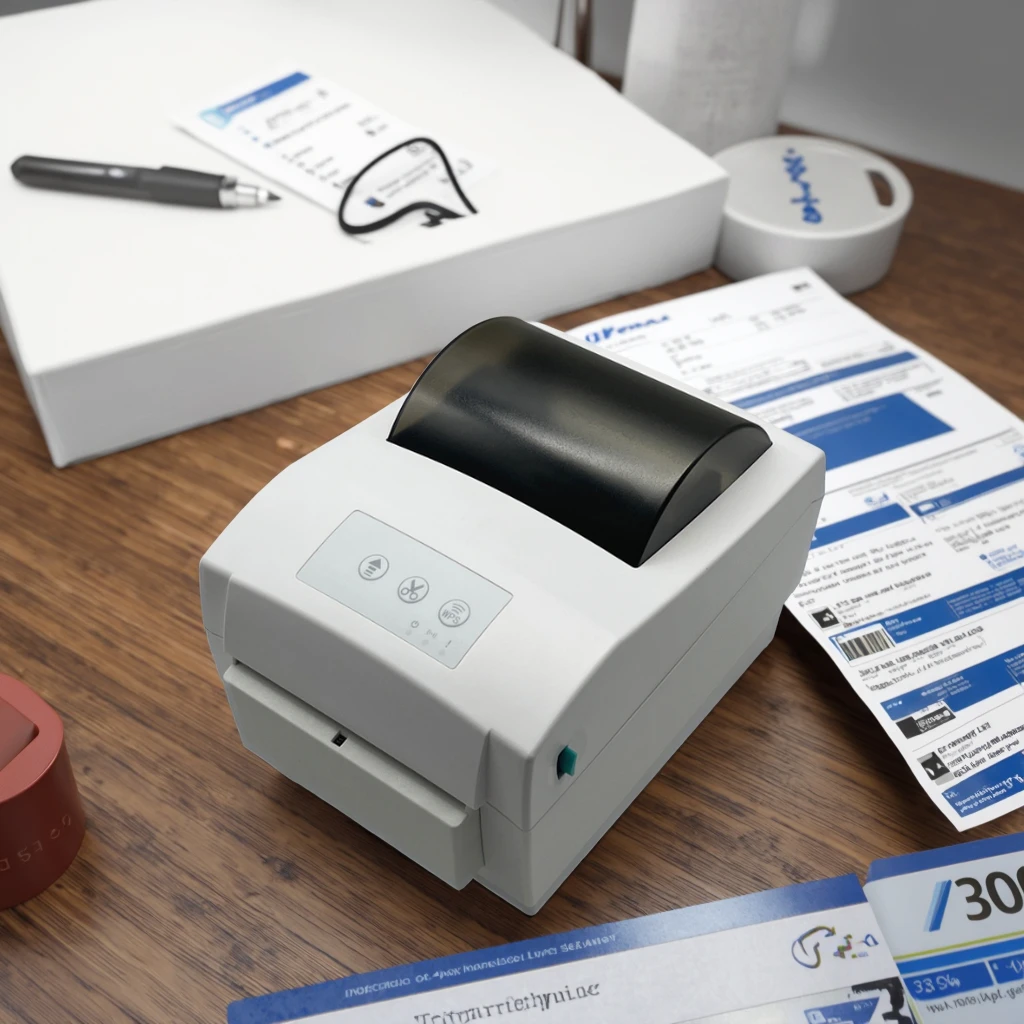 4x6 Label Sticker Barcode Printer with Auto Cutter Wireless Bluetooth USB Lan Thermal Printers Optional 203/300dpi