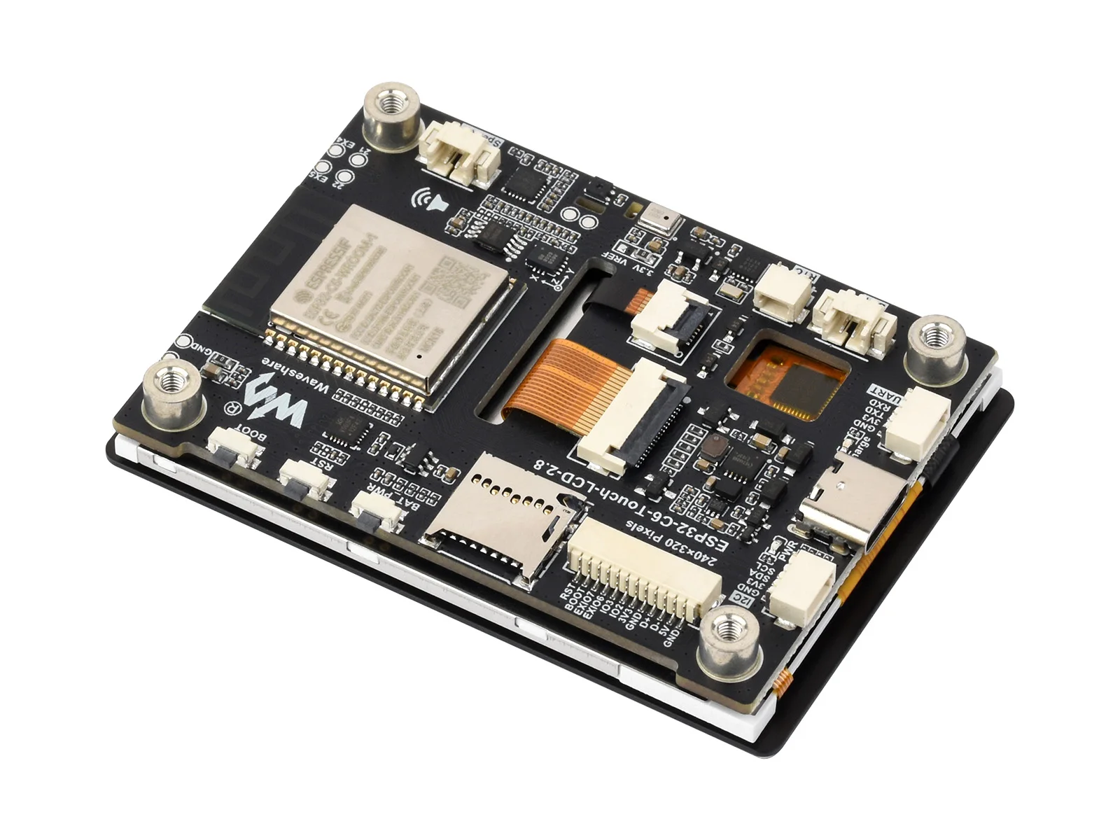 Waveshare ESP32-C6 2.8inch IPS Capacitive Touch Display Development Board, 240 × 320 Resolution, 262K Color, Integrated Wi-Fi 6