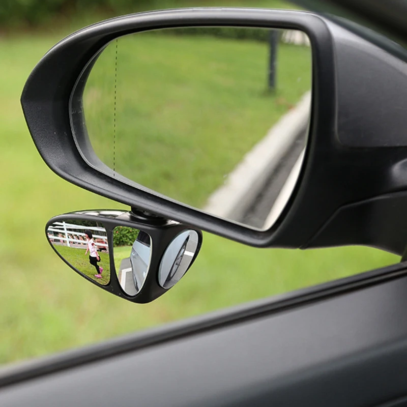 3 In 1 360 Degree Rotation Three Sided Blind Spot Mirror Reversing Parking Auxiliary Blind Spot Convex Mirror