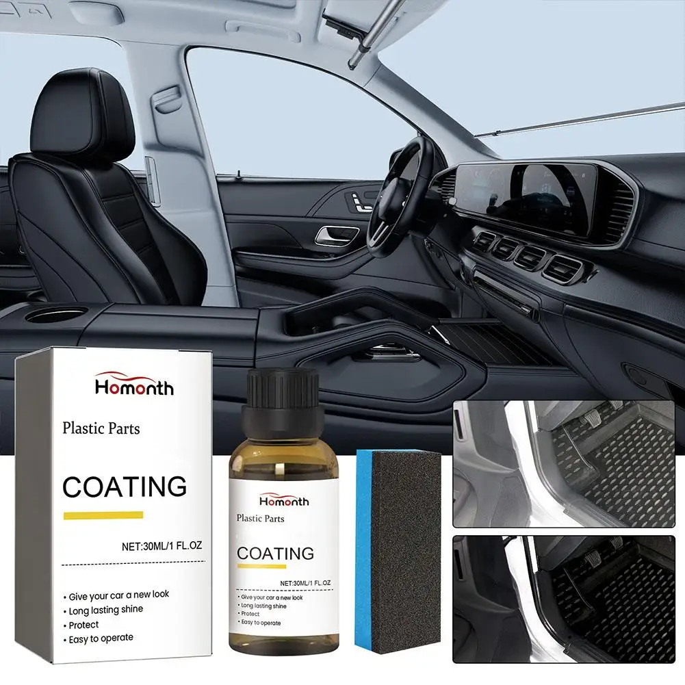 

30ml Car Refurbishing Agent Plastic Refurbished Plating Coating Renovated Wax Interior Agent Crystal Supplies Auto Panel Co L3D9