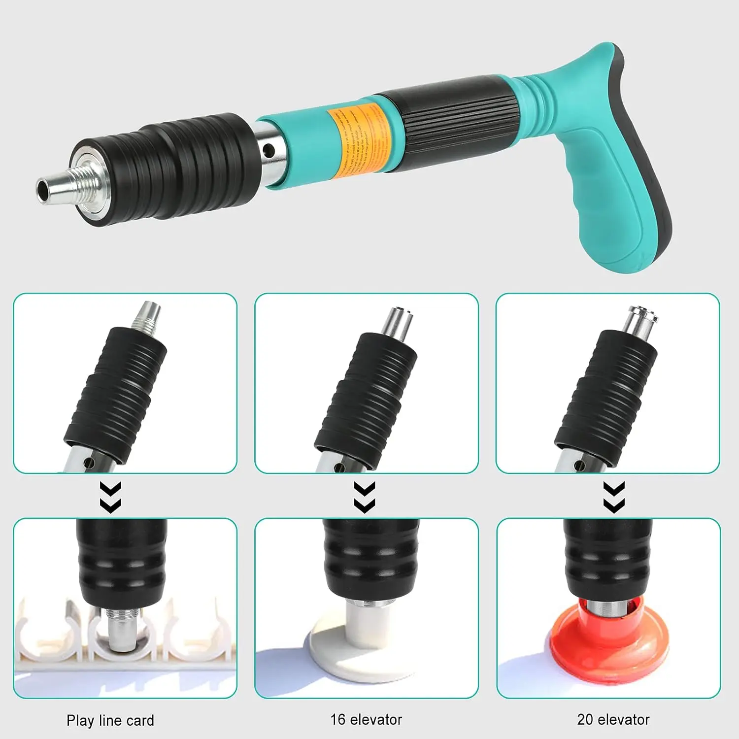 Kits de pistola de pregos com 120 peças de unhas, 5 velocidades, manual, aço, fixação de parede, máquina de tiro de unhas, dispositivo de fio de âncora de parede
