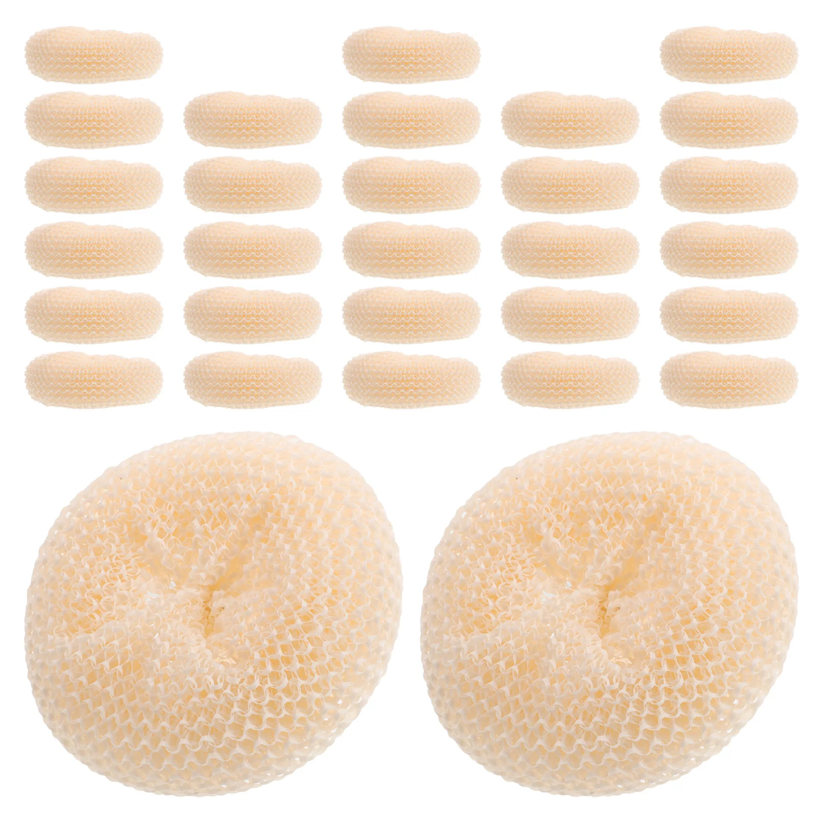 

30 Pcs Kitchen Cleaning Ball Brush for Dishes Household Bamboo Fiber Dishwashing Scouring Pad