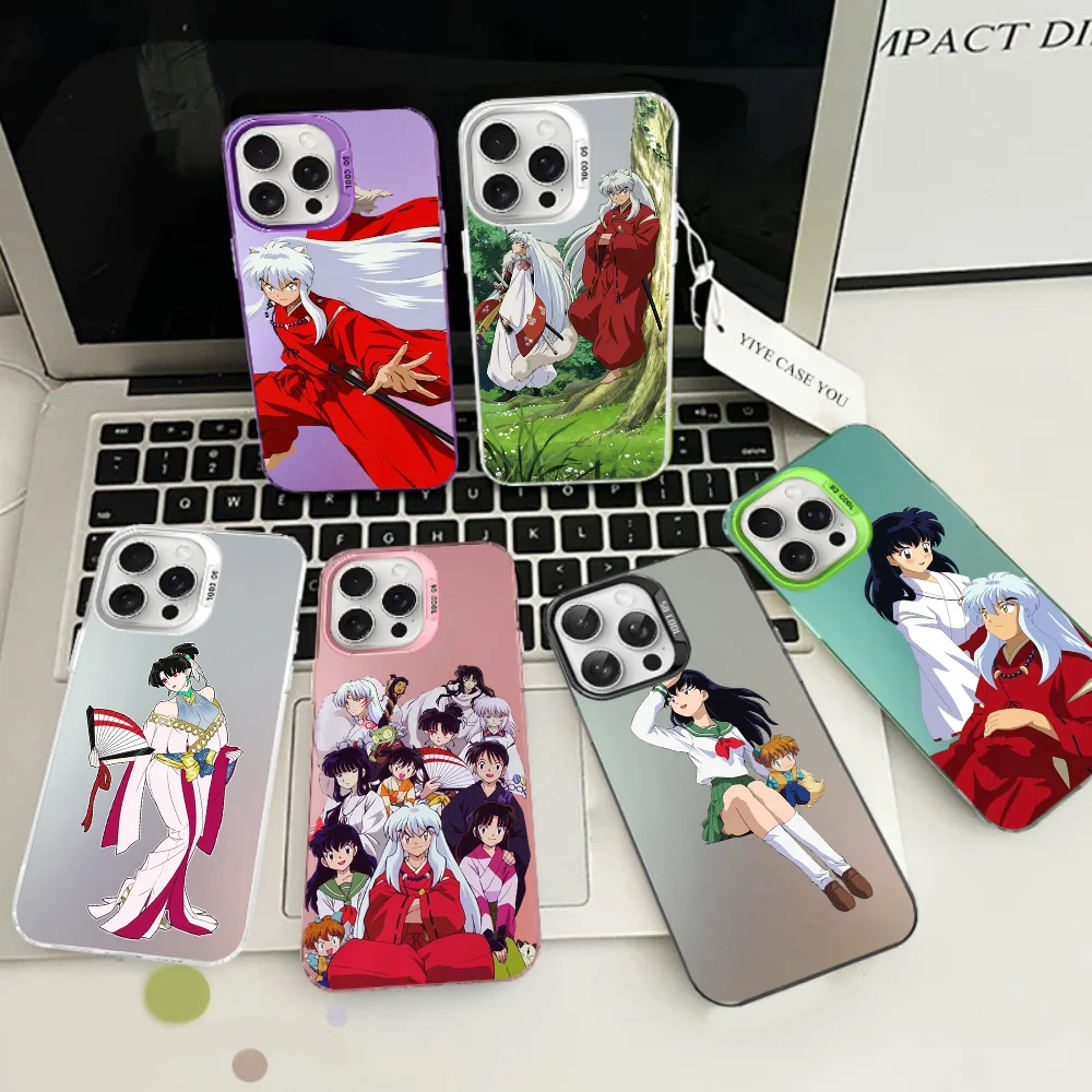 

Inuyasha Anime Phone Case For IPhone 16 15 14 13 12 11 Pro Max X XR XSMAX 8 7 Plus Matte Shockproof Back Cover