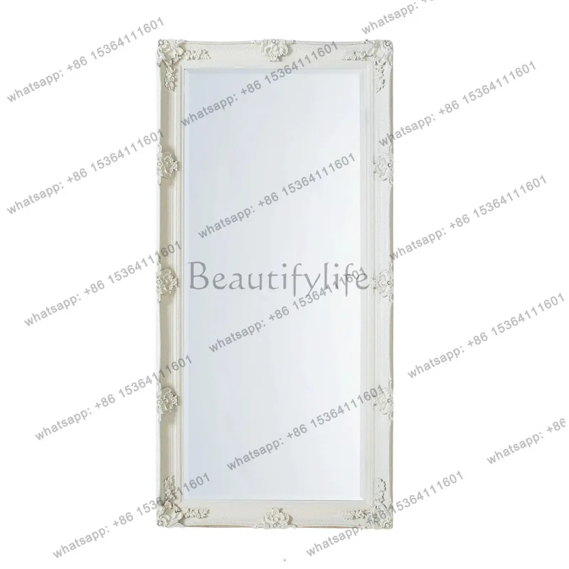 Nordic style advanced full-body mirror full-length mirror floor-to-ceiling home