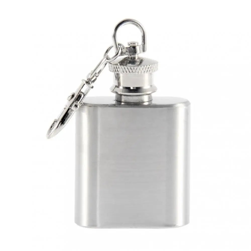 1/3/5pcs Stainless Steel Wine Whisky Pot Hip Flasks Keychain Drink Alcohol Bottle Portable Drinkware Flask Survival Waterbottle