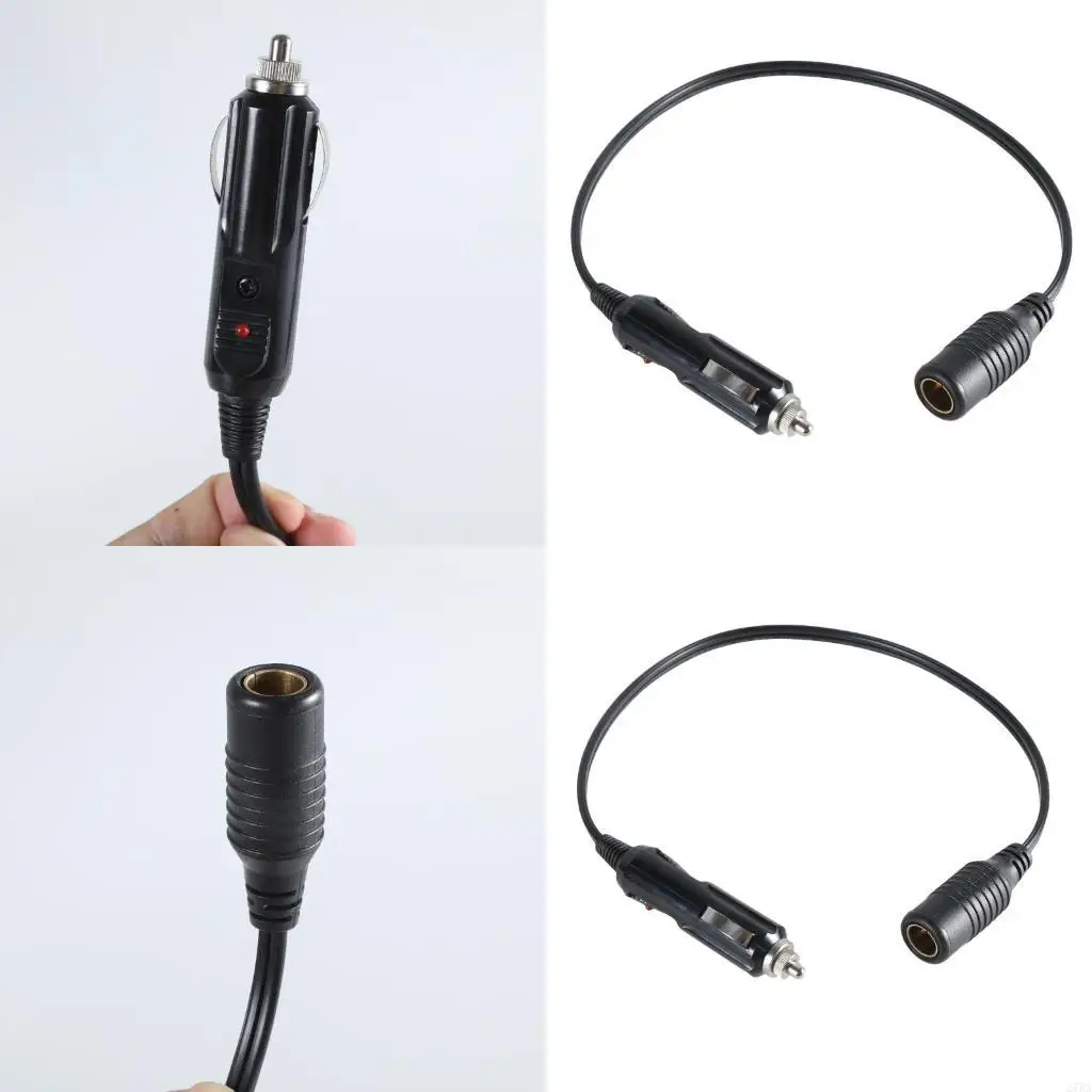27RA Standard Car to DIN Power Conversion Cable Cord for Motorcycle Electronics