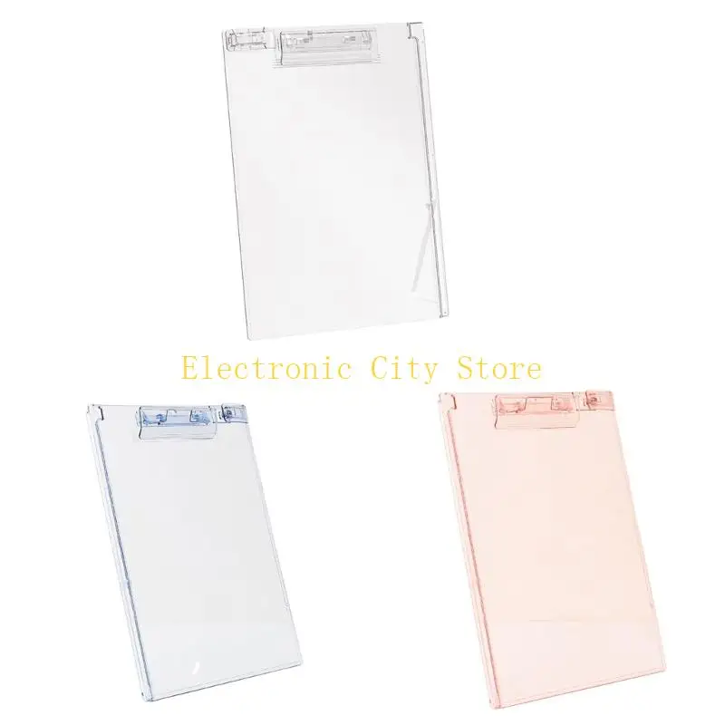 

Clear Clipboard with Pen Clip and Measuring Ruler Stand Size Clipboard Clipboard 12.8x9Inch Writing Board for Office HU8D