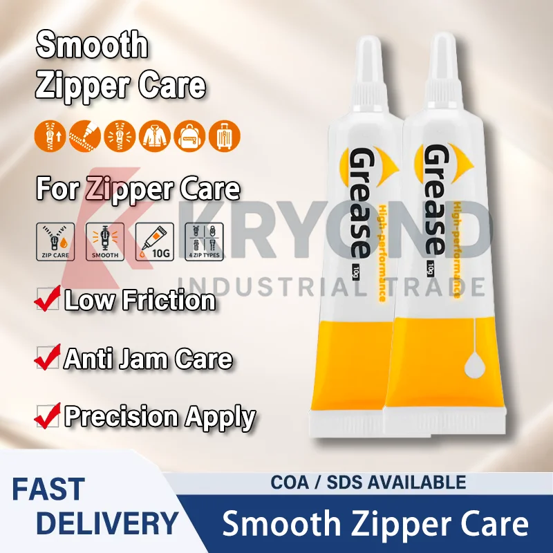 Zipper Lubricant Pen 15ml Portable Anti-Jam Maintenance Oil for Metal Nylon Resin Plastic Zippers Jackets Bags Luggage Clothing