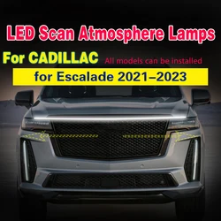 1pcs DRL Flexible Waterproof LED Strip Daytime Running Lights Auto Headlights Scan Starting for Cadillac Escalade 2021-2023