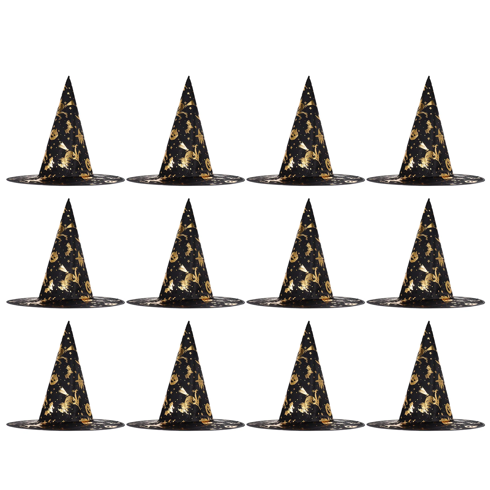 

12 Pcs Halloween Witch Hat Witches Cosplay Hats for Women Party Ornaments Decor Costumes Make up Child