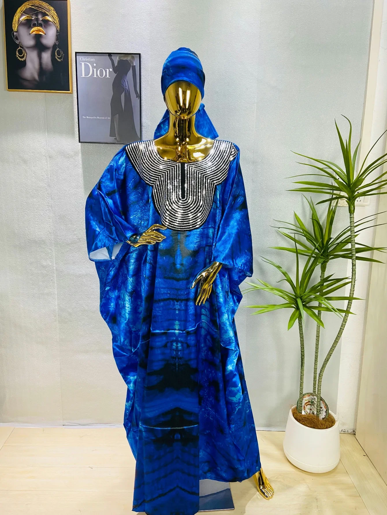 فساتين أفريقية مخصصة مخصصة للنساء مقاس كبير ملابس أفريقيا Dashiki أنقرة ترتر فستان قفطان Mus #3