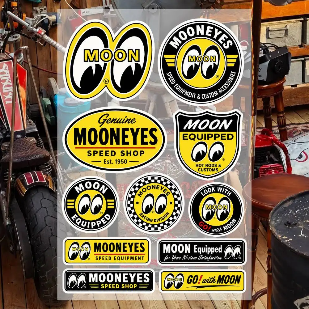 MooneyeS- Aesthetic Graffiti Stickers Waterproof PVC Decals for Car Motorcycle Skateboard Helmet Notebook