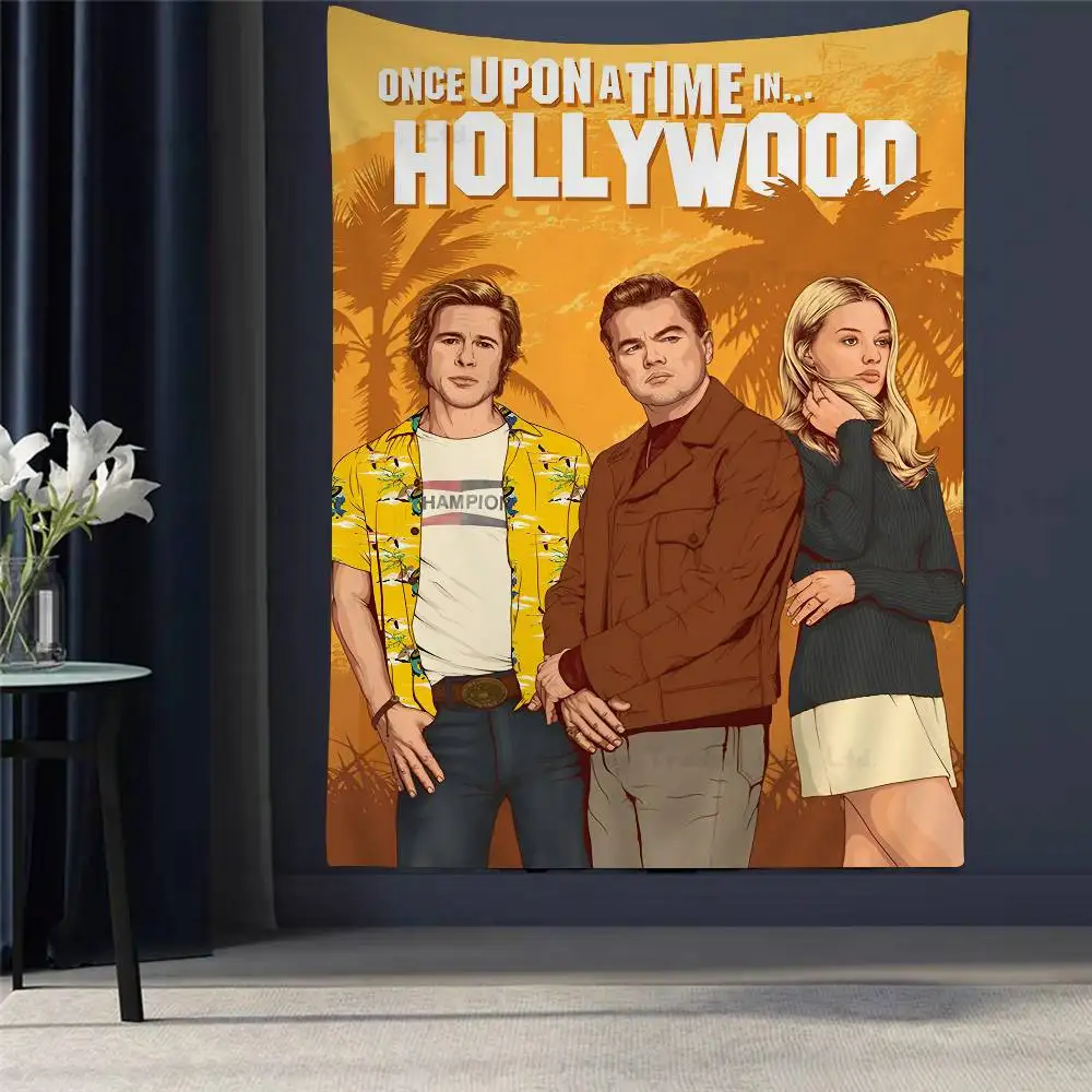

Classic Movie Once Upon A Time In-Hollywood Chart Tapestry Home Decoration Hippie Bohemian Decoration Divination Wall Hanging