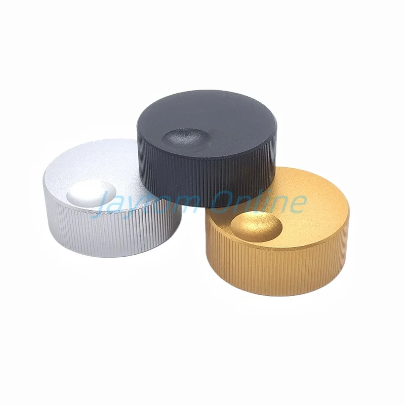 1pc 32X13mm Aluminum Alloy Sandblasting Knob Potentiometer Sound Tank Electrical Stove Switch Caps Inner Hole 6mm Screw Type