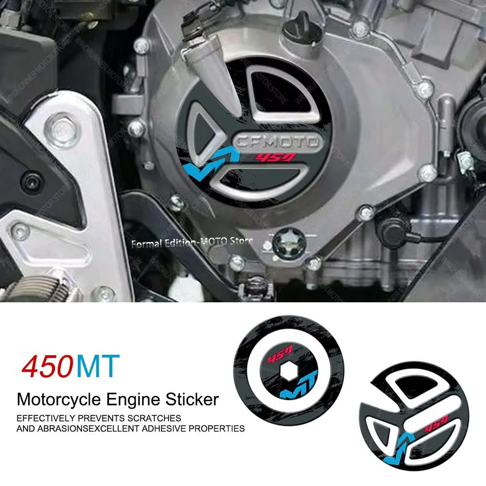 

For CFMOTO 450MT 450mt 450 MT 3D Gel Epoxy Sticker Waterproof Scratch-Resistant Motorcycle Engine Protective Sticker