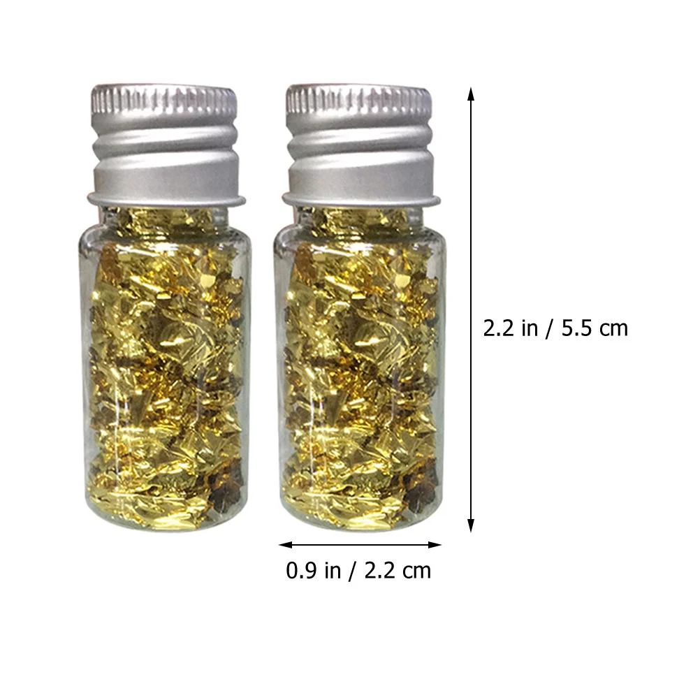 금박지 케이크 초콜릿 DIY 공예용 메탈릭 리프 플레이크 네일 스티커 금박 용품