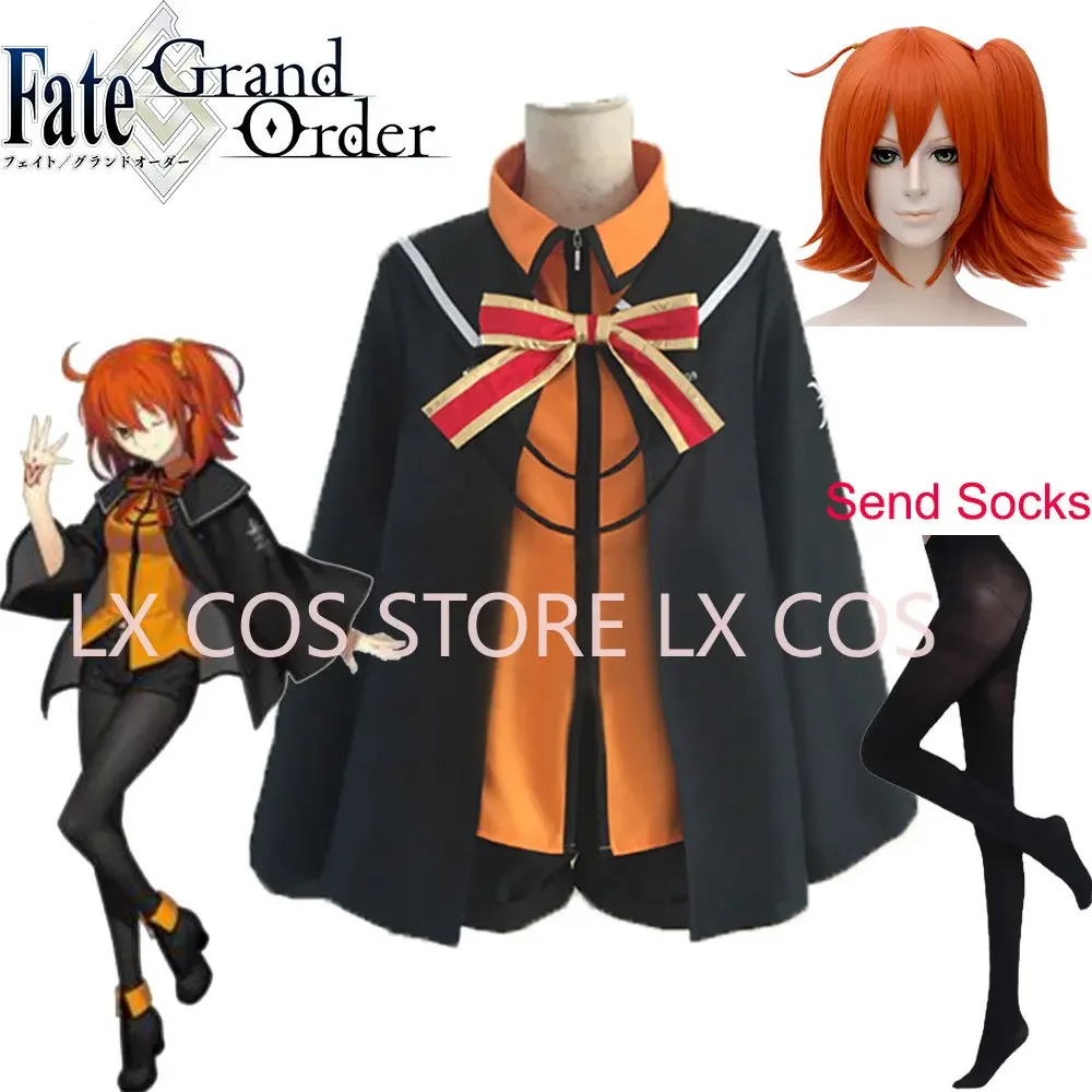 Anime Cos Fate Grand Order FGO Fujimaru Ritsuka Wig Cosplay Costumes Uniform Custom Made Any Size Clothes