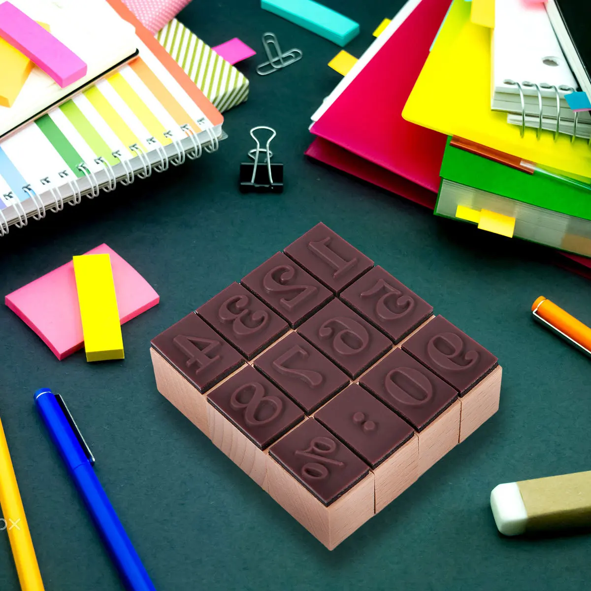 

Wooden Seal Decoration Number Stamps for Crafting Journaling Calligraphy Ink Decorative Crafts