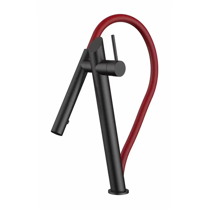 صنابير المطبخ المرنة المثبتة على سطح النيكل المصقول من النحاس