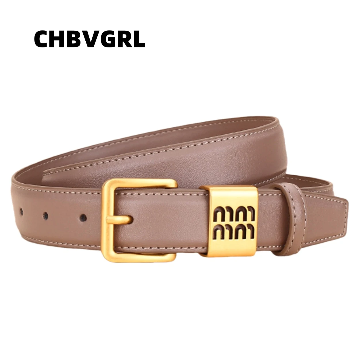 

Luxury luxury design sense genuine leather cowhide belt women's versatile decoration belt women's high-end sense fashionable