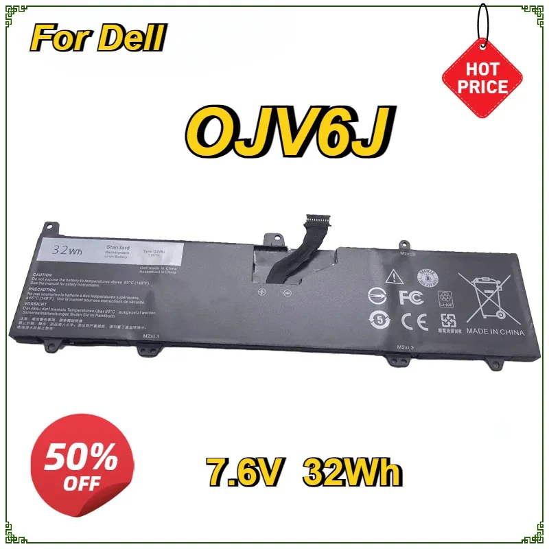 

LMDTK New OJV6J Laptop Battery for Dell Inspiron 11 11-3000 3164 3162 3168 8NWF3 PGYK5 0HH6K9 0JV6J 7.6V 32Wh