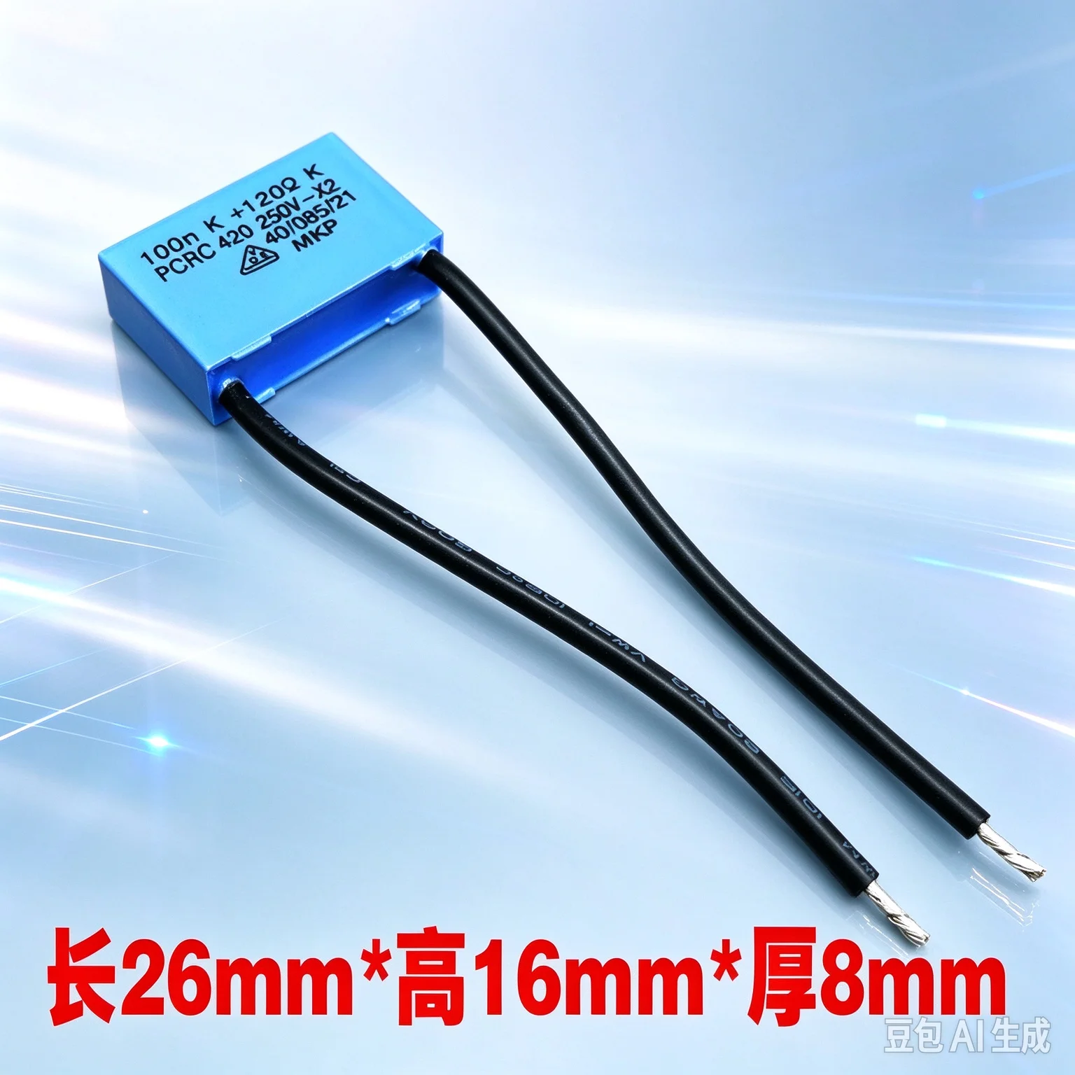 per-pilkor-mkp-100nf-104-01uf-120r-250v-x2-condensatore-modulo-rc-50-pezzi