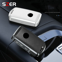 Leather Metal Car Remote Key Case Cover Shell Fob For Mazda 3 6 Cx30 MX30 Cx9 x9 Cx5 x5 Cx8 MX5 ss30 Holder Fob Accessories