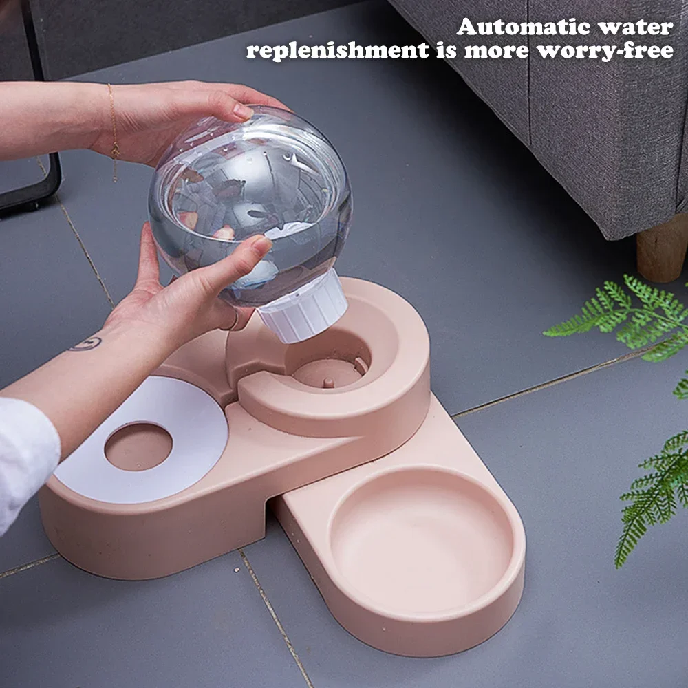 Mangeoire automatique pour chat, chien, chaton-récipient alimentaire et eau de 1,8 l, bols à bulles pour animaux de compagnie, fontaine à boire, fournitures pour animaux de compagnie