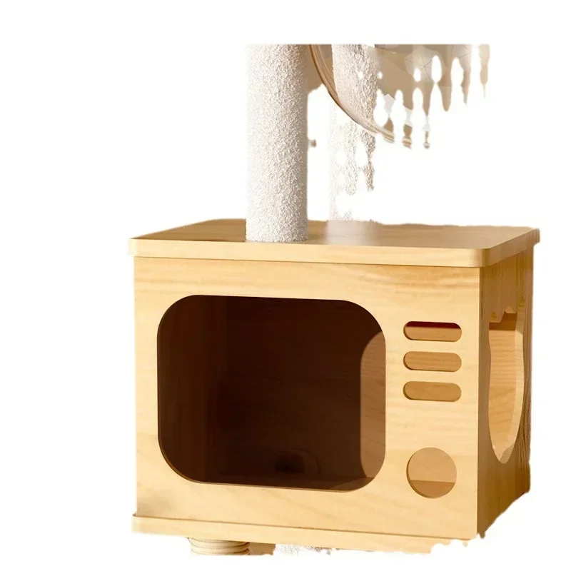 Cat Climbing Frame Cat Nest Cat Tree Integrated Rack Jumping Platform Space Capsule Large Scratching Post Hot sales